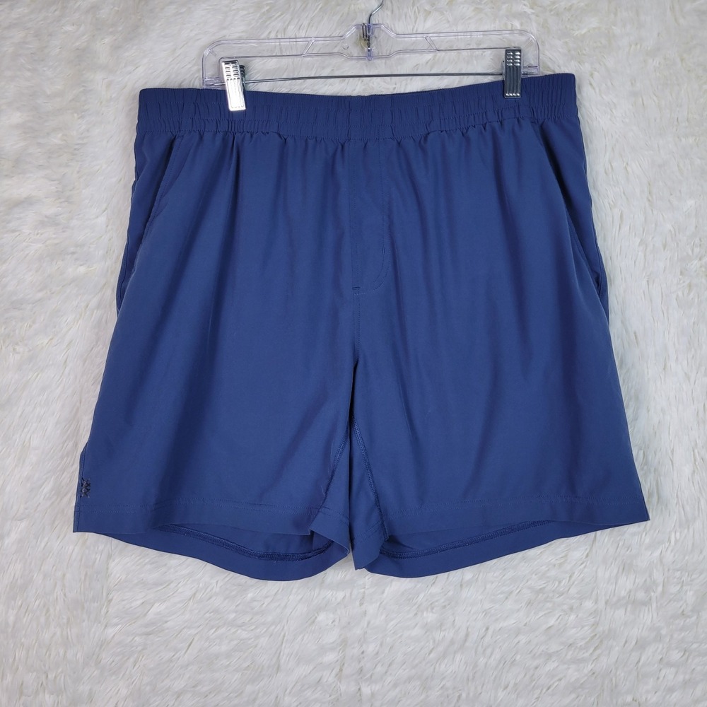 Rhone X Anniversary Men XL Blue Drawstring Gym Shorts 7" Athleisure Workout‎